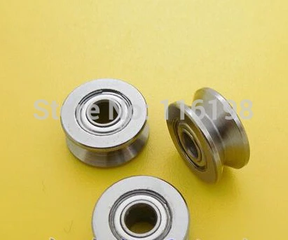 

V623ZZ 623VV (chrome steel GCR15) V groove ball bearing 3x12x4mm Traces walking guide rail bearings