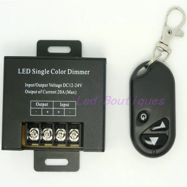 

1 pcs DC12V-24V 20A RF 3key remote LED single color dimmer high quality LED Wireless controller