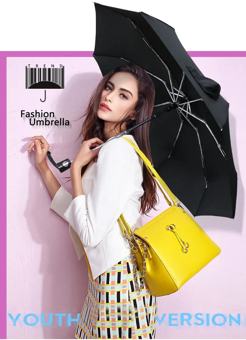 Легкий Автоматический зонт от дождя для детей 5 складной Сверхлегкий зонтик высокого качества для женщин деловой мужской зонт