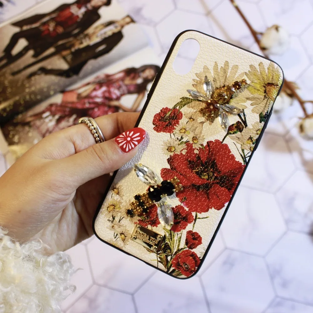 Защитный чехол Aoweziic в виде банановых листьев для iphone6s Стразы X XS MAX XR|banana leaf|for mobilleaf