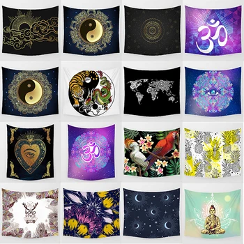 

Hot sale custom large different styles wall hanging tapestry home decoration wall tapestry size L 200*150cm M 150*130cm