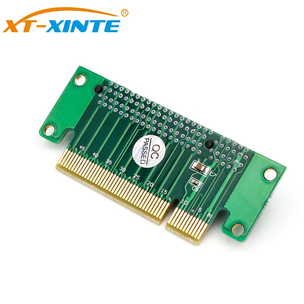 XT-XINTE PCI-Express 8x Riser Card 90 градусов с левым углом адаптера 1U высота компьютерного сервера PCIe разъем адаптера