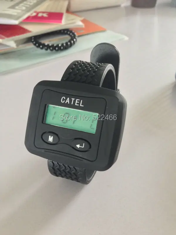 US $237.00 Waiter Button Calling System W 2 Smart Watches And 18 Push Buzzer For Service