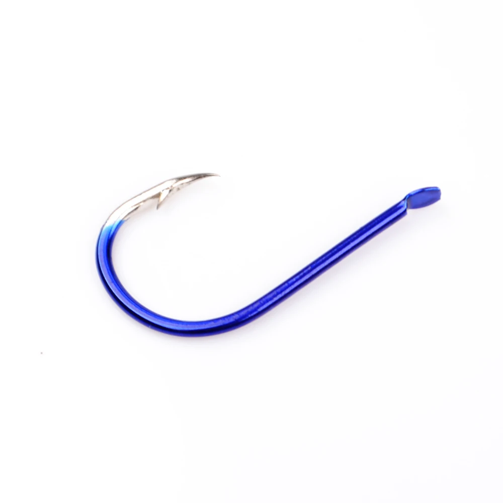 

FISH KING 6pcs/Bag 2/0#-7# Knife-edged Razor Sharp High Carbon Steel Blue ISEAMA Fishing Hook Carp Anzol Anzuelos De Pesca