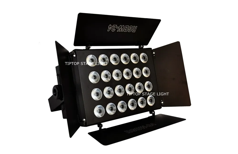 Parede do Diodo Emissor de Luz Praça ao ar Tiptop 4 Xlot Rgbw Arruela da 320 w Grande Lâmpada Lavagem 24x12 w Jardim Paisagem Parque Inundação Livre 110 V 240 v Tp w2412 6 Efeito de Iluminação de palco