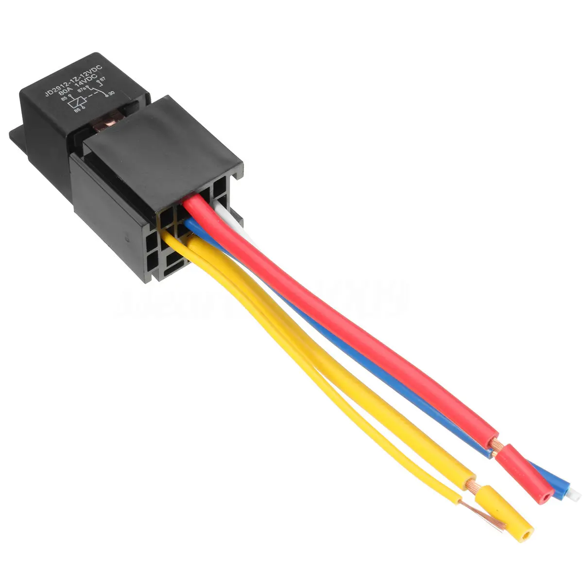 Автомобильное реле Mayitr черное водонепроницаемое 12 В 80A 5Pin DC AMP SPDT + практичная