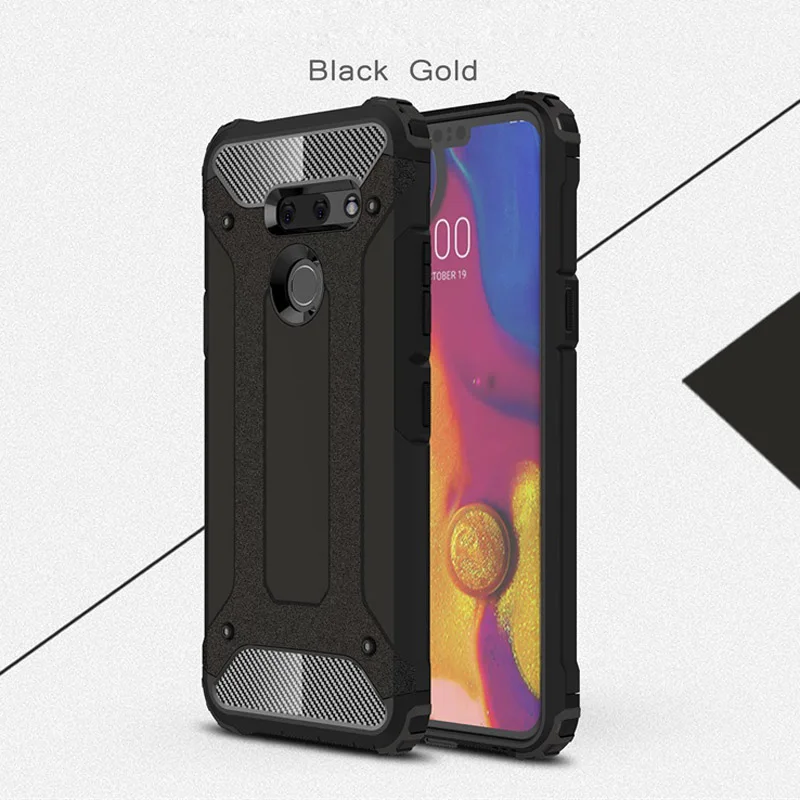 Phone Case For LG G8 Hard PC With Soft TPU Case For LG G8 ThinQ Heavy Duty Armor Silicon Cover Shell Coque Capa Fundas (12)