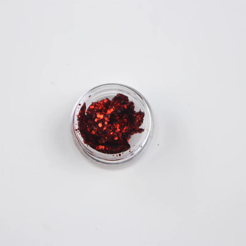 redsequins Фестиваль Блеск Гель боди-арт косметика для лица глаз волосы макияж Декор наклейки массивные блестки Purpurina Cara Hojuelas Para Ojos - Цвет: redsequins