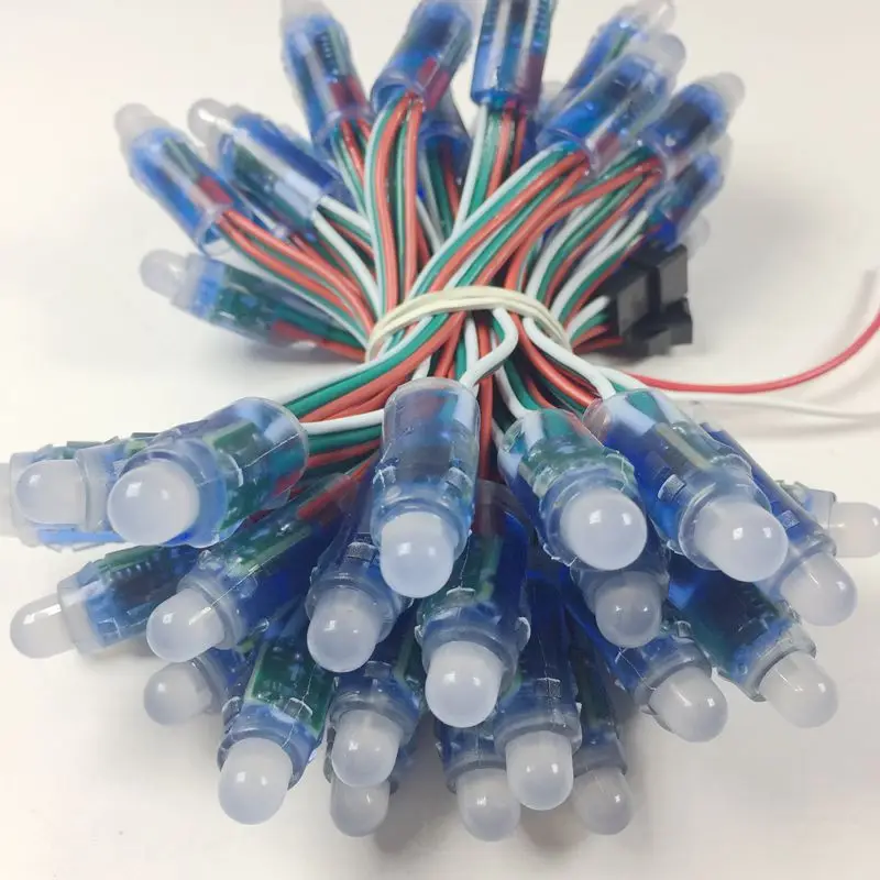 1000 шт./лот 12 мм WS2811 UCS1903 светодиодный пиксельный модуль DC 5 В вход IP68