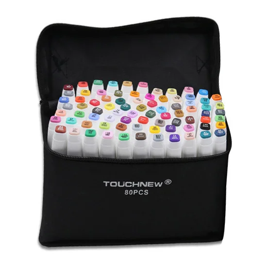 

SOSW-TOUCHFIVE 80x Marker marker Pen Twin Tip Pen White Student Design