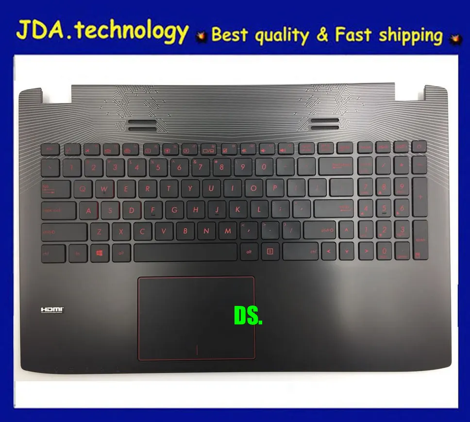 

Geniunes For ASUS Flying Fortress ROG ZX50 ZX50J ZX50JX GL552 GL552VW GL552J Palmrest US keyboard bezel Upper Cover,Touchpad