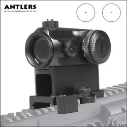 Мини 1X24 винтовка прицел luminated Sniper красный зеленый точка зрения с Quick Release Red Dot scope крепление для охоты