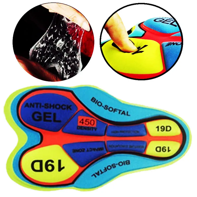 Велосипедные шорты Подушка дышащая 9D 12D 19D 20D гелевая Подушка для велоспорта MTB велосипедная Базовая подушка для сиденья противоударные велосипедные накладки для нижнего белья
