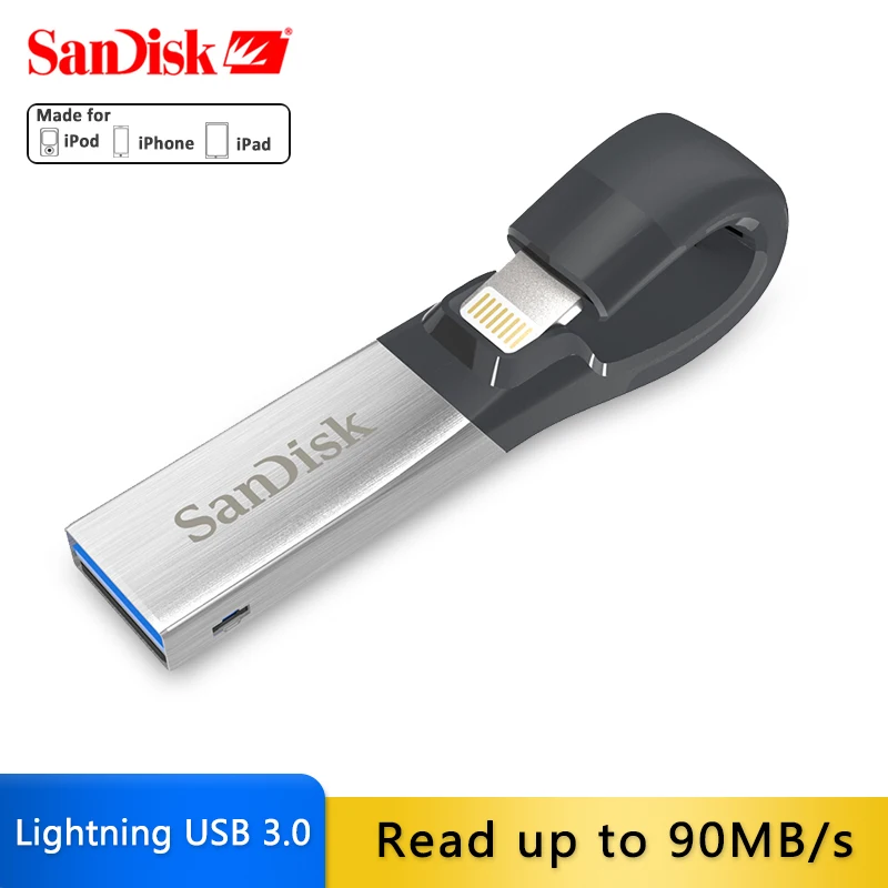 SanDisk USB Flash Drive iXPand U Disk OTG Lightning Connector USB3.0