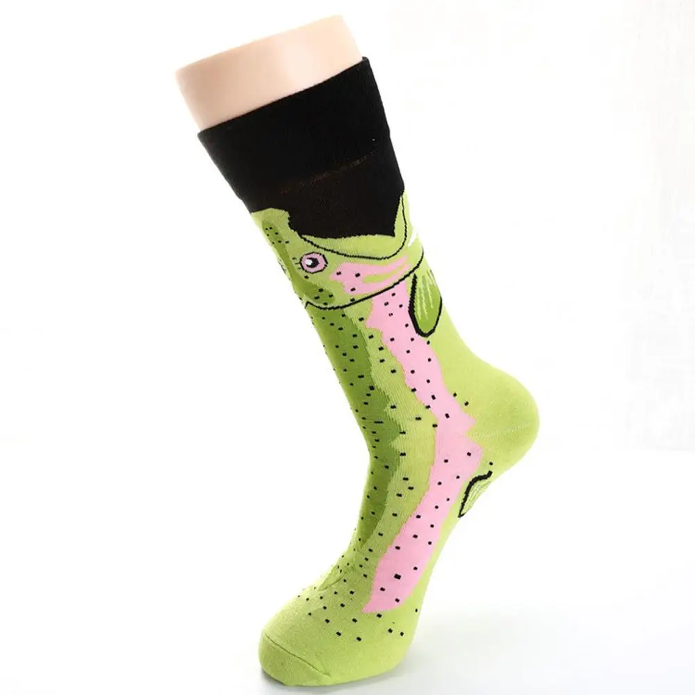 Модные мужские хлопковые Цвет блок носки для девочек Теплые Цвет Фул алмаз Повседневное платье, носки 3,1 - Цвет: Green