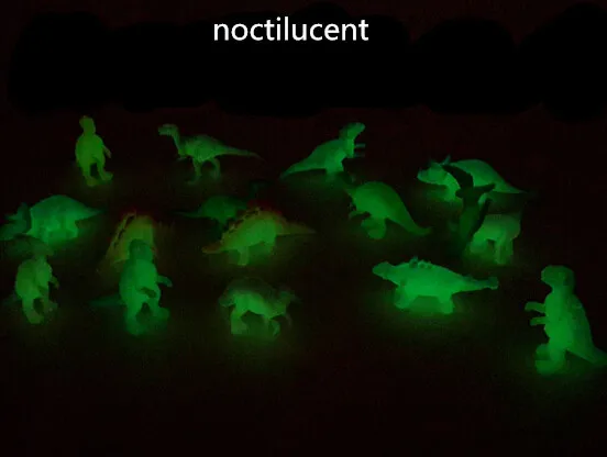 12 шт./лот световой динозавров игрушка Пластик Play игрушки Glow свет динозавров модель действий и цифры подарок для детей