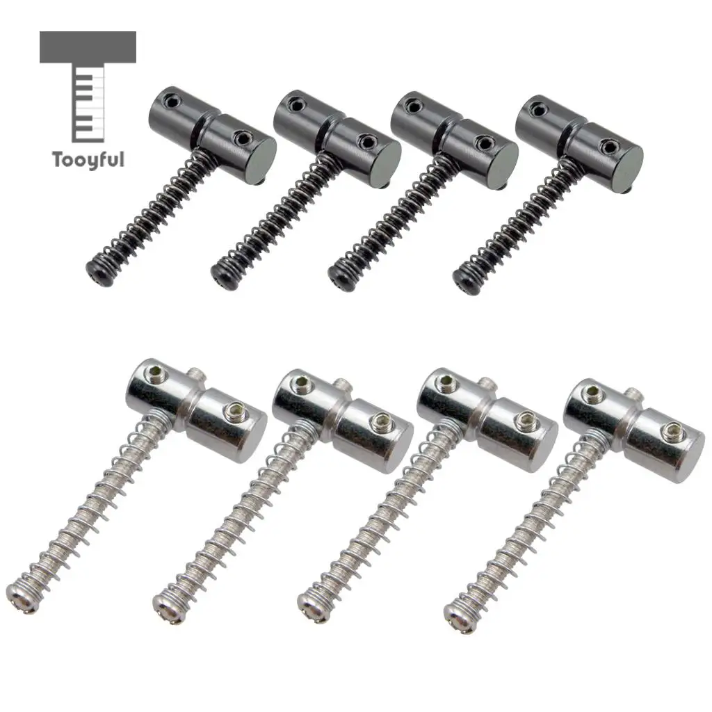 

Tooyful 4x Electric Bass Fixing String Bridge Saddle Zinc Alloy for Replacement Parts