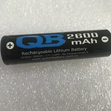 200 шт/лот) налобный фонарь аккумулятор QB 18650 QB18650 INR18650 2600 мА/ч 7А батарейный Аккумулятор 3,7 в аккумуляторная батарея