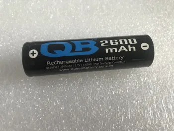 

(200pcs/lot free shipping)headlamp miner lamp battery QB 18650 QB18650 INR18650 2600mAh 7A battery cell 3.7V rechargeable cell