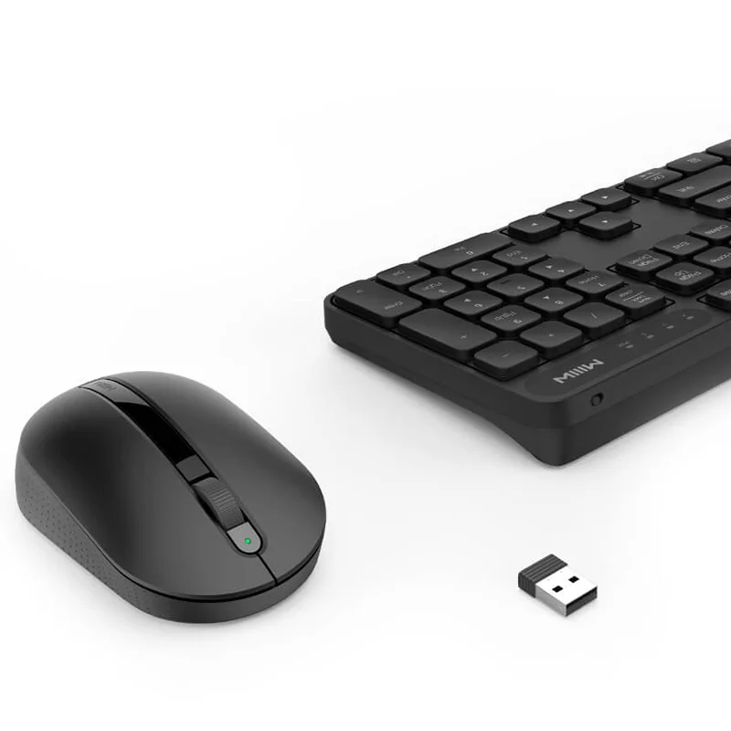 MI Mijia MIIIW, беспроводная офисная клавиатура, мышь, набор, система Windows/Mac, переключение одной кнопкой, 104 клавиш, IPX4, Водонепроницаемая клавиатура