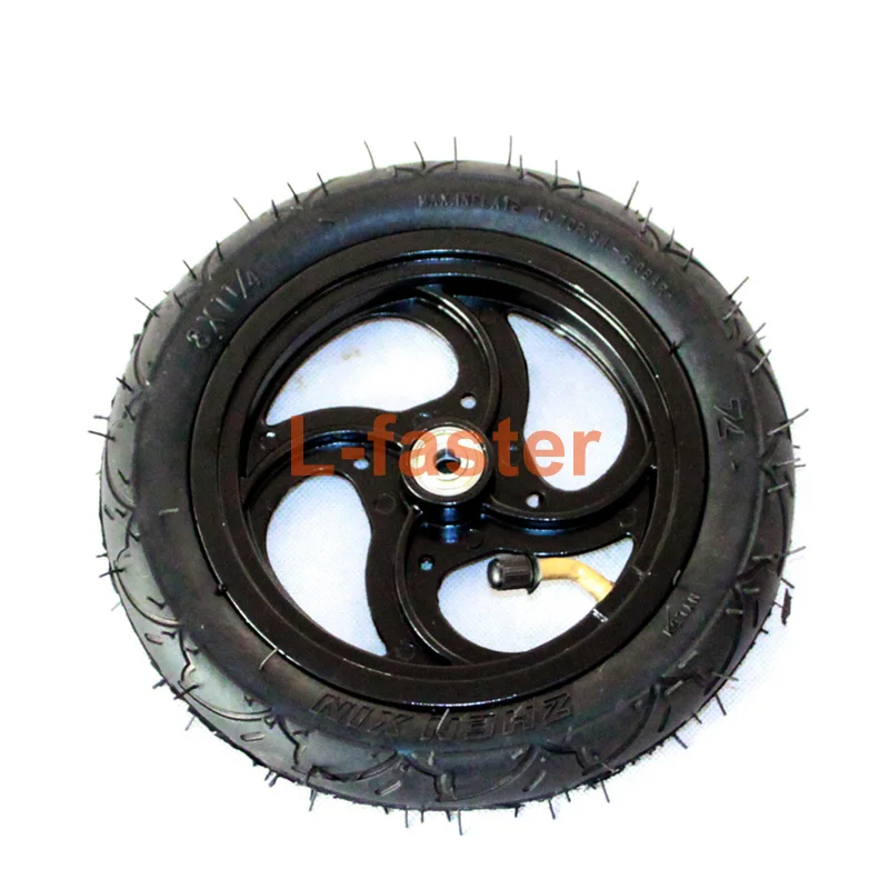 

8" Pneumatic Wheel With Inner Tube For Kickscooter Scooter Wheel Size 8x1 1/4 Aluminium Alloy Hub 32mm Width Inflated Tube Wheel