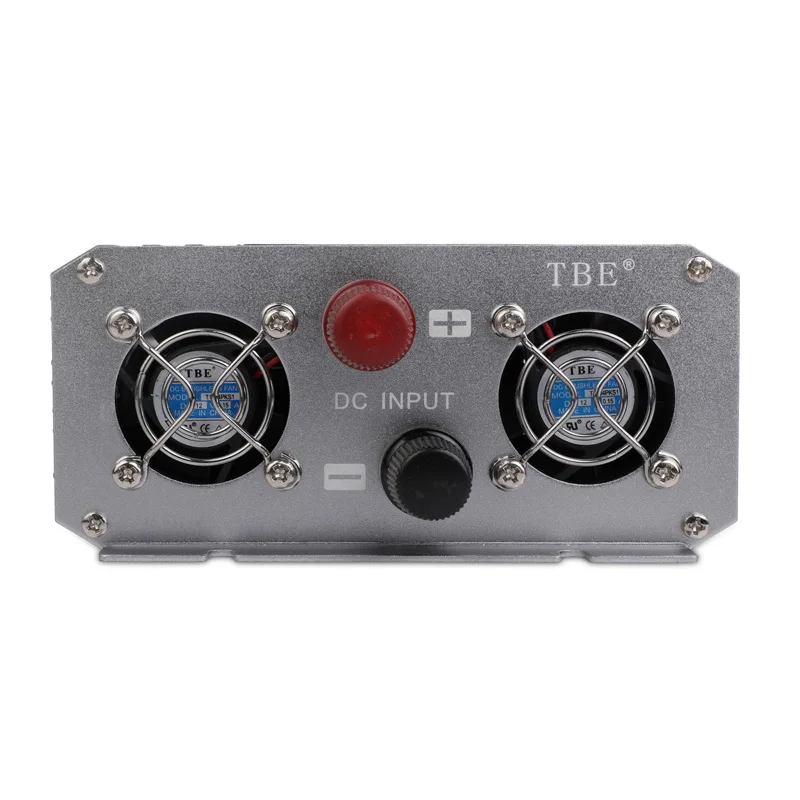  Inversor de potencia de onda sinusoidal pura de coche de 1200 W 12 V CC a 110 V/220 V CA con conver