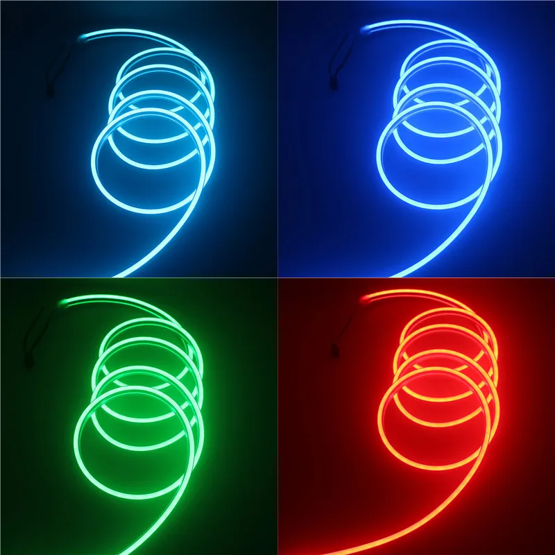 2 м RGB led Neon pixel Rope DC 5 В WS2812B WS2812 водонепроницаемая лампа дневного света лента
