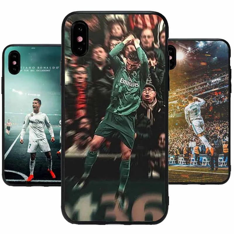 

Real Madrid team phone case For iPhone 4 4s 5 5C SE 6 6plus 7 8plus X 10 Cover Mobile phone silica gel TPU shell.