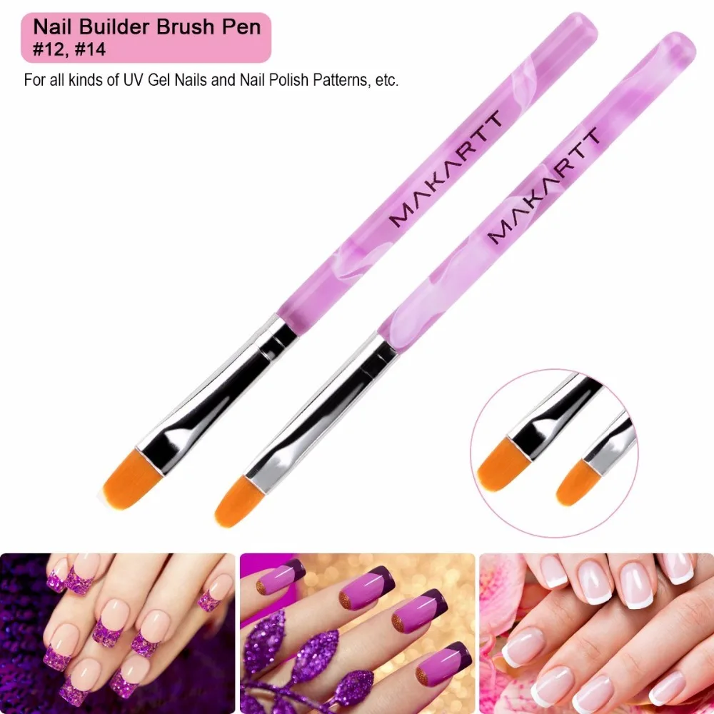 Escovas de Unhas Escova da Arte do Unha Escova para Dicas Falsas do Unha por Atacado Conjuntos uv Gel Pintura Profissional Desenhar 100 x 7 Pçs 13 prego pintura profissional desenhar escova para dicas falsas do prego por atacado