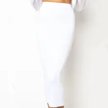 Oufisun летние новые сексуальные юбки с высокой талией, женские повседневные тонкие трикотажные прямые юбки миди, модные однотонные женские юбки s