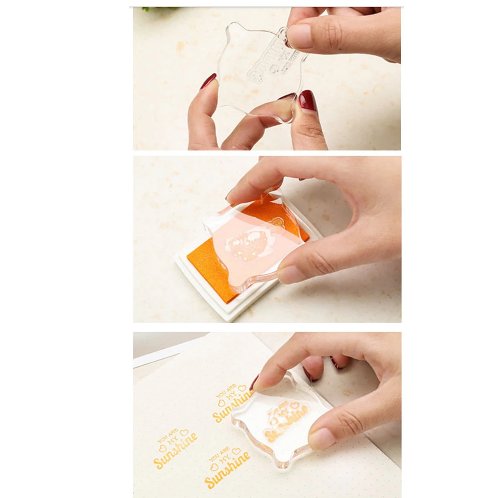 Clear Acrylic Block Stamp Blocks Stamping Scrapbooking Craft Tool 15x10cm