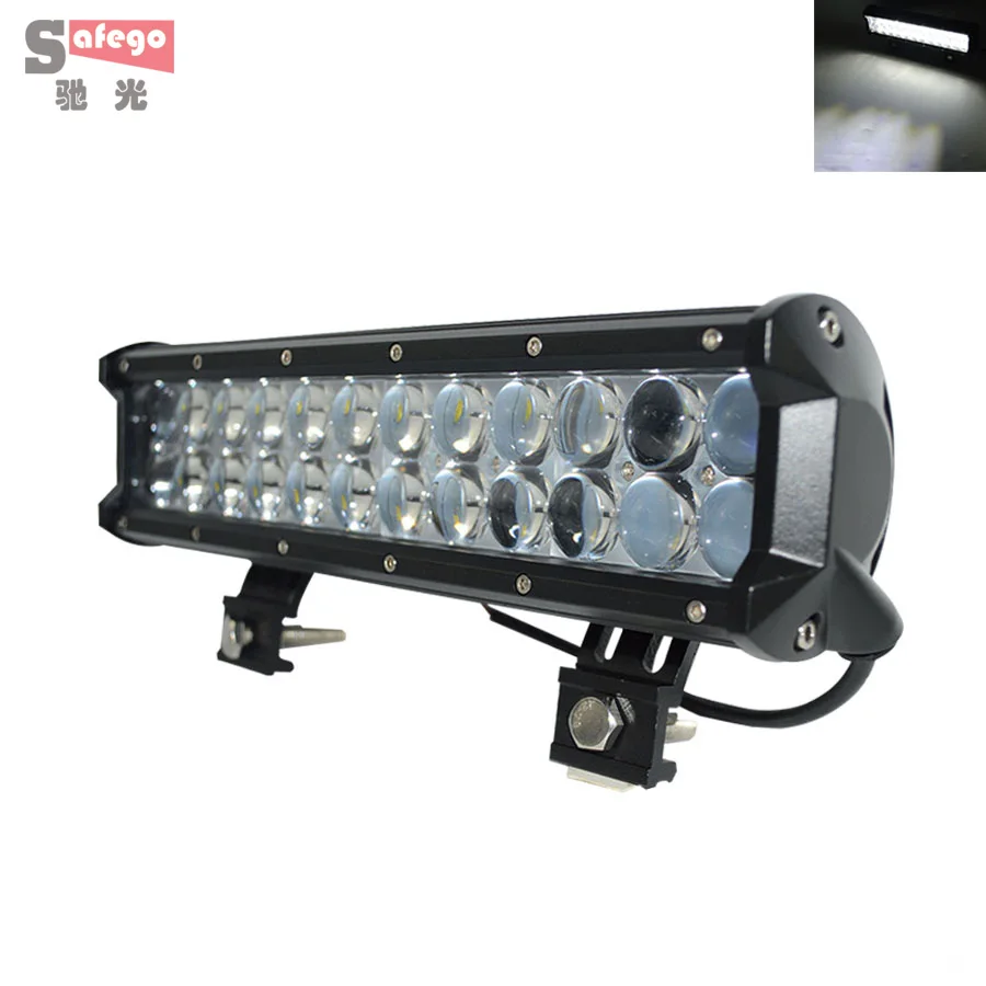 

1x 4D 72w 12 INCH LED Light Bar waterproof len 12v 24V LED Light Combo beam For OFF ROAD Tractor Boat Truck ATV UTV 4X4 4WD