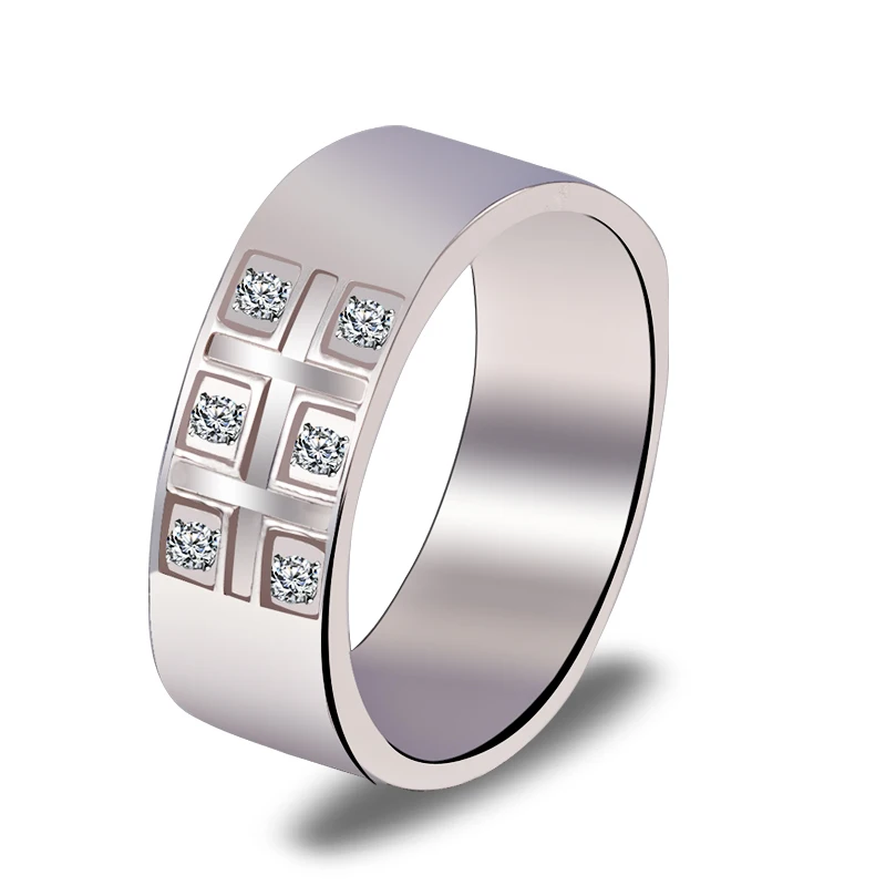 

MZC Punk Anillos de Plata 925 Rings Mens Titanium Ring Anillos Mujer Hombre Vintage Christmas Jewelry Tritium Ring J1517