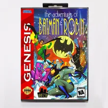Игровой картридж adventures of Batman& Robin 16 bit MD с розничной коробкой для sega Mega Drive для Genesis