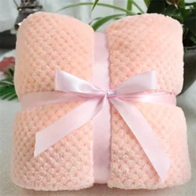 Buy 3D fluffy pineapple grain flanel pink blue cozy photo posing baby blanket child toddler bedding quilt sofa blanket baby shower Free Shipping