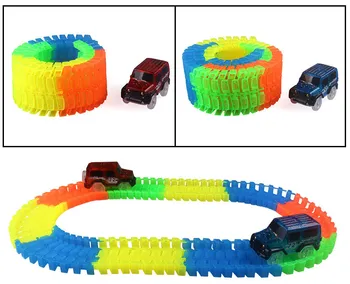

Night light rail car puzzle toy magic track electric children car DIY toy rail car accessories
