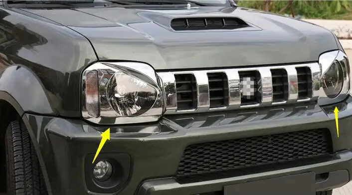 Для Suzuki JIMNY налобный фонарь Модифицированная птичья лампа тени angry eye металлическая рамка декоративные аксессуары