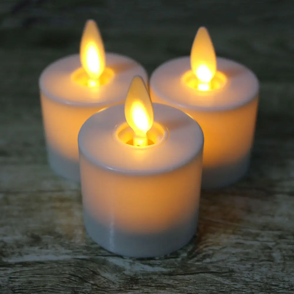 Buy 6pcs Electronic Flameless Tea Light LED Votive