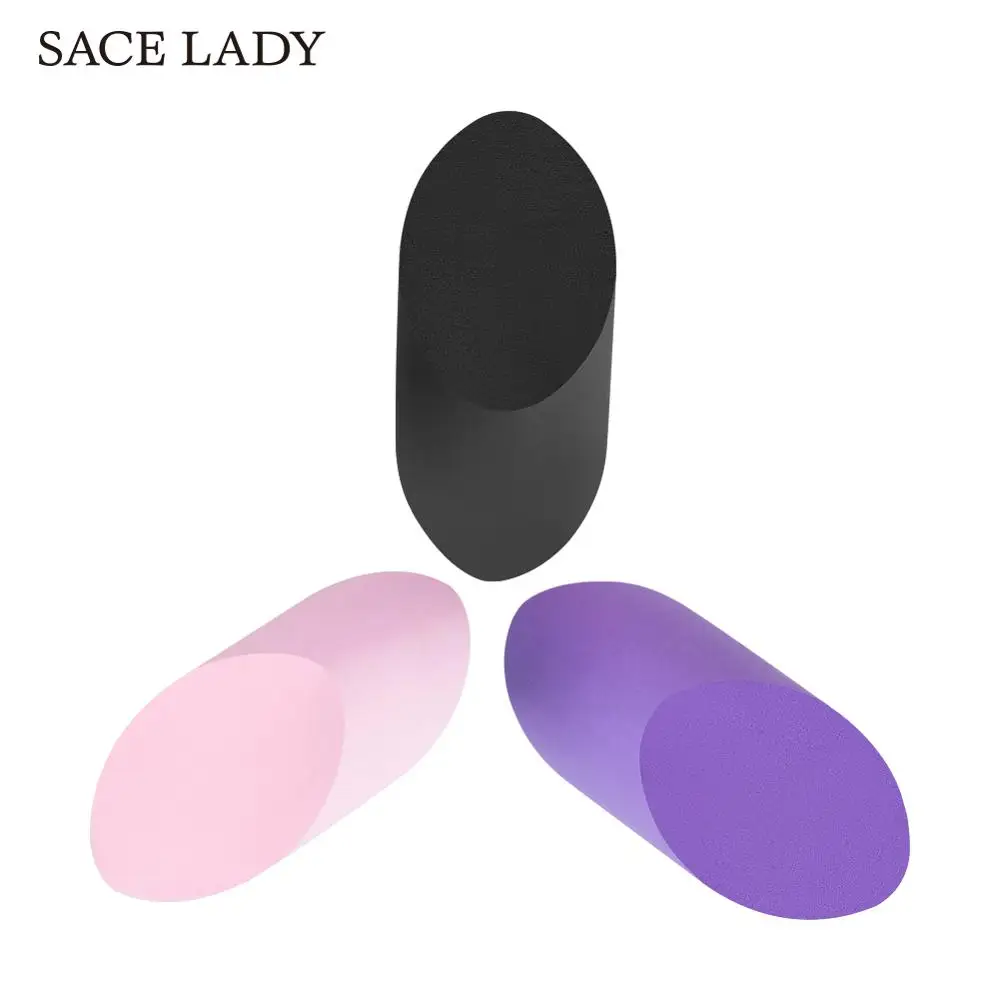 

SACE LADY Ellipse Blender Makeup Sponge 4 Colors Foundation Cosmetic Puff for Concealer Cream Make Up Powder Sponge Accessories