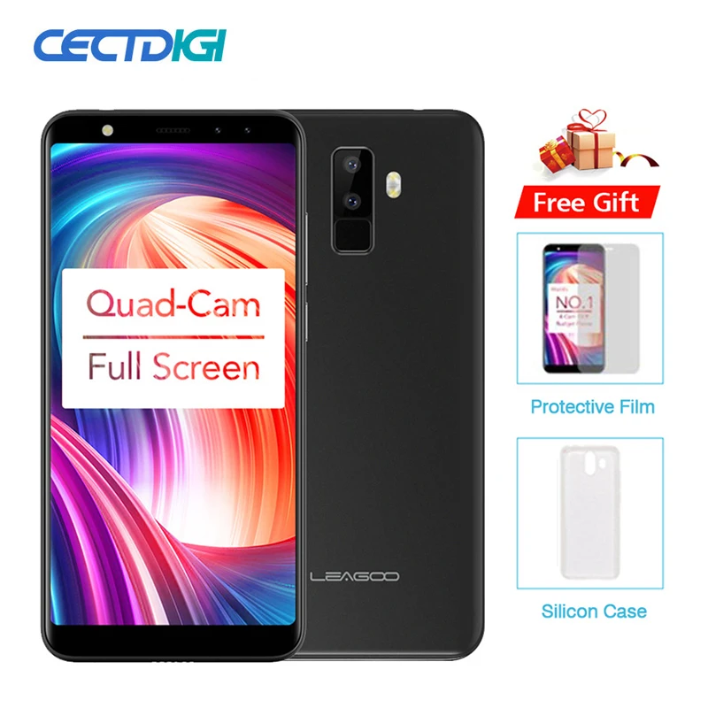 Leagoo M9 смартфон с 5 дюймовым дисплеем четырёхъядерным процессором MT6580A ОЗУ 2 Гб ПЗУ