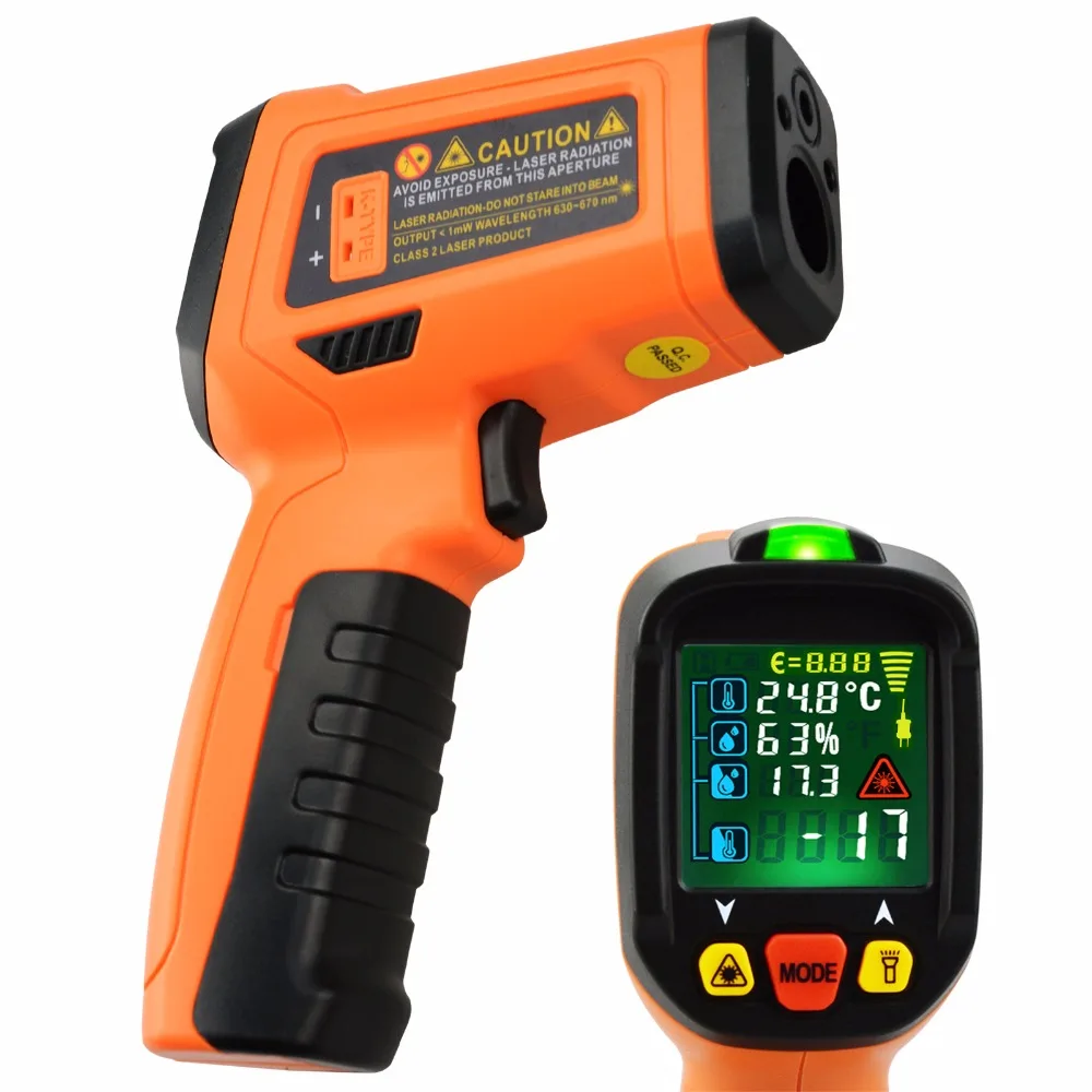 Infrared IR Laser Thermometer UV Light Leak Detect Temperature 50