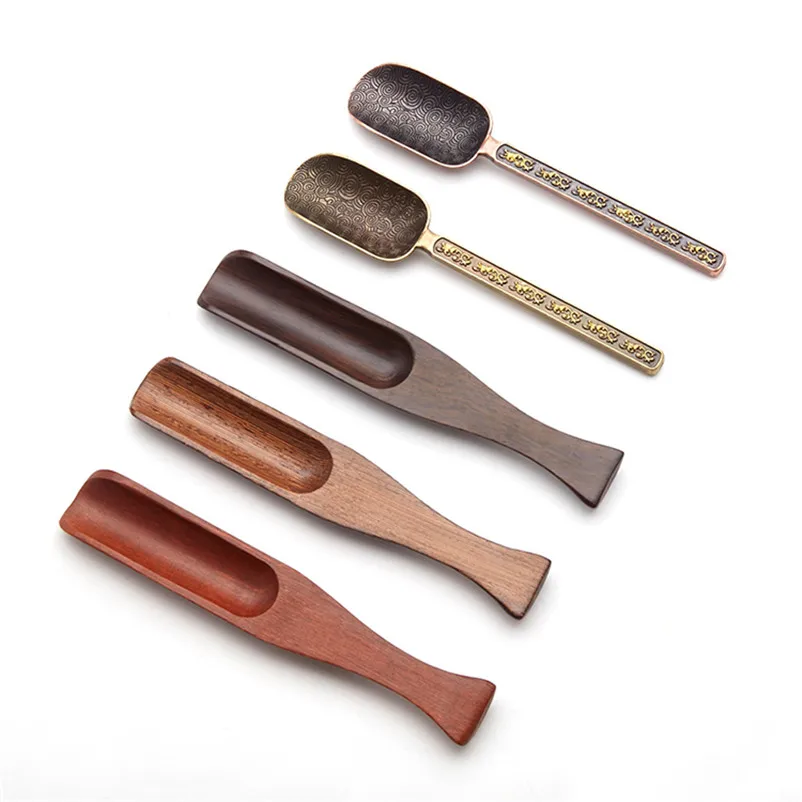 

XMT-HOME ebony tea scoop matcha spoon tea spoon coffee scoops for tieguanyin green tea 1pc