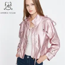 Весенняя куртка из искусственной кожи, Женская мотоциклетная кожаная одежда, сексуальная женская ветровка с рукавом «летучая мышь», повседневная короткая куртка из искусственной кожи
