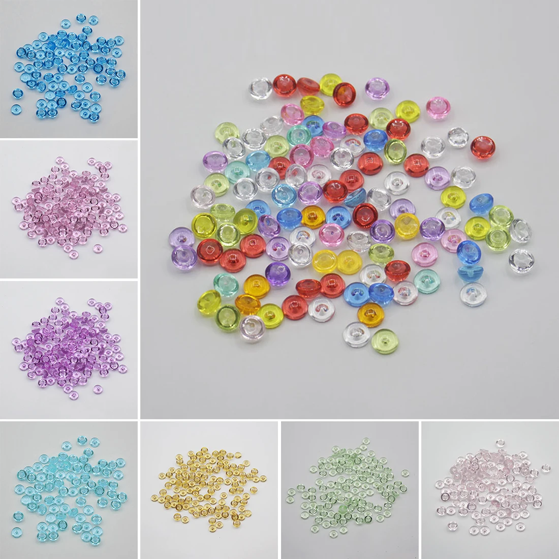 

500pcs/Bag Fishbowl Beads DIY Slime Decoration 7mm Diameter For Craft Tools Home Decoration with 11 Colors