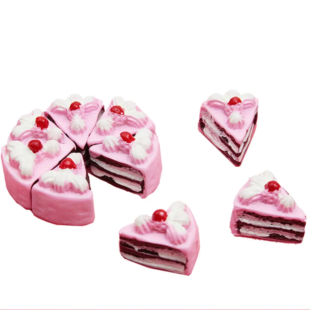 10/2PCS DIY Miniature Artificial Cake Toy