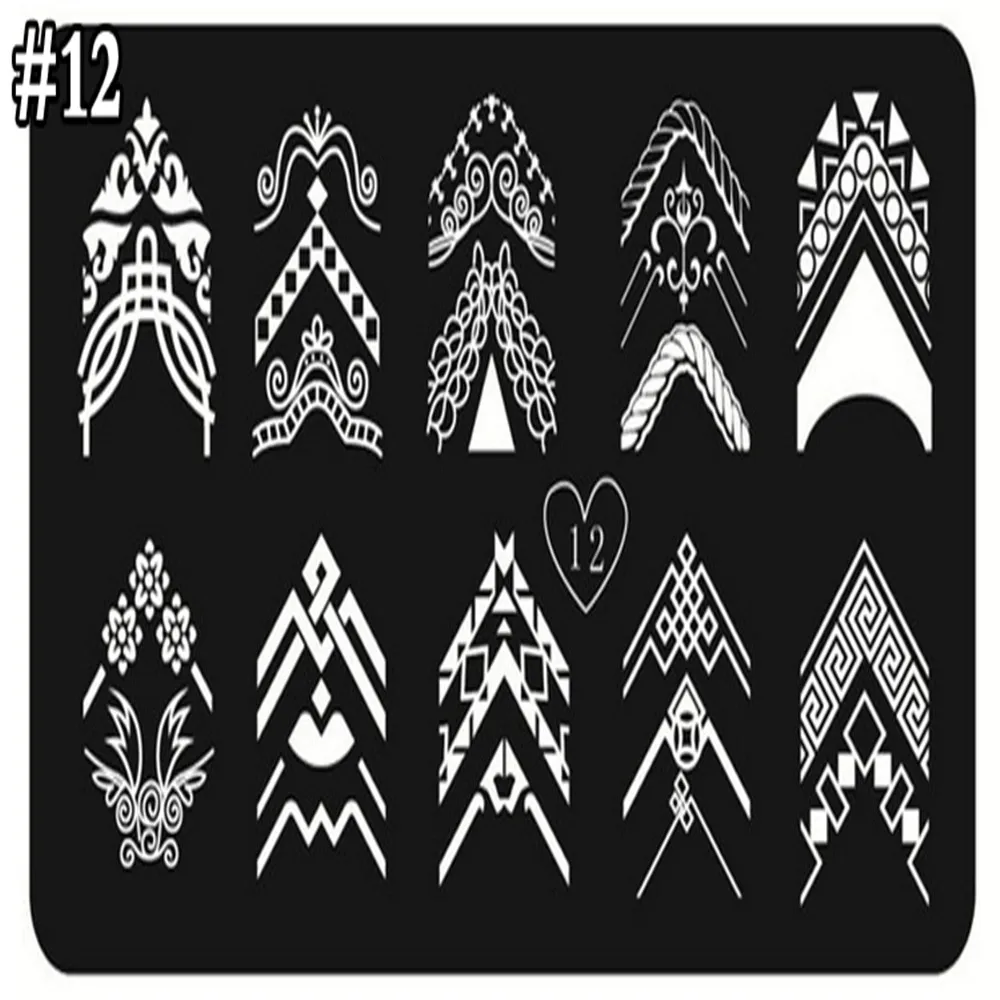 

Fantasy Character Nail Art Templates Stainless Steel Image Polish Print Nail Stamping Plate Manicure Stamp Stencil Beauty Tool
