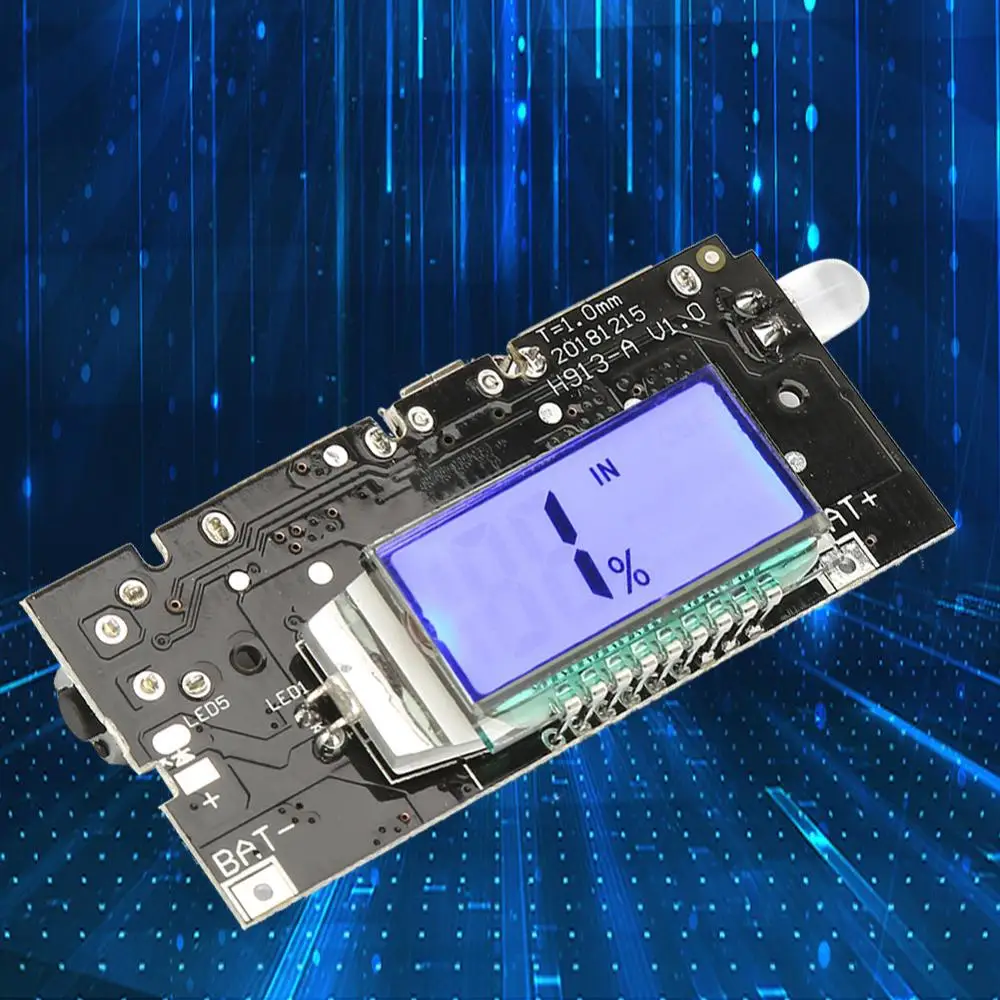

Dual USB 5V Power Bank 18650 Lithium Batery Charger DIY Module LCD Display Dual USB Power Bank Module Power Bank PCB Brand New