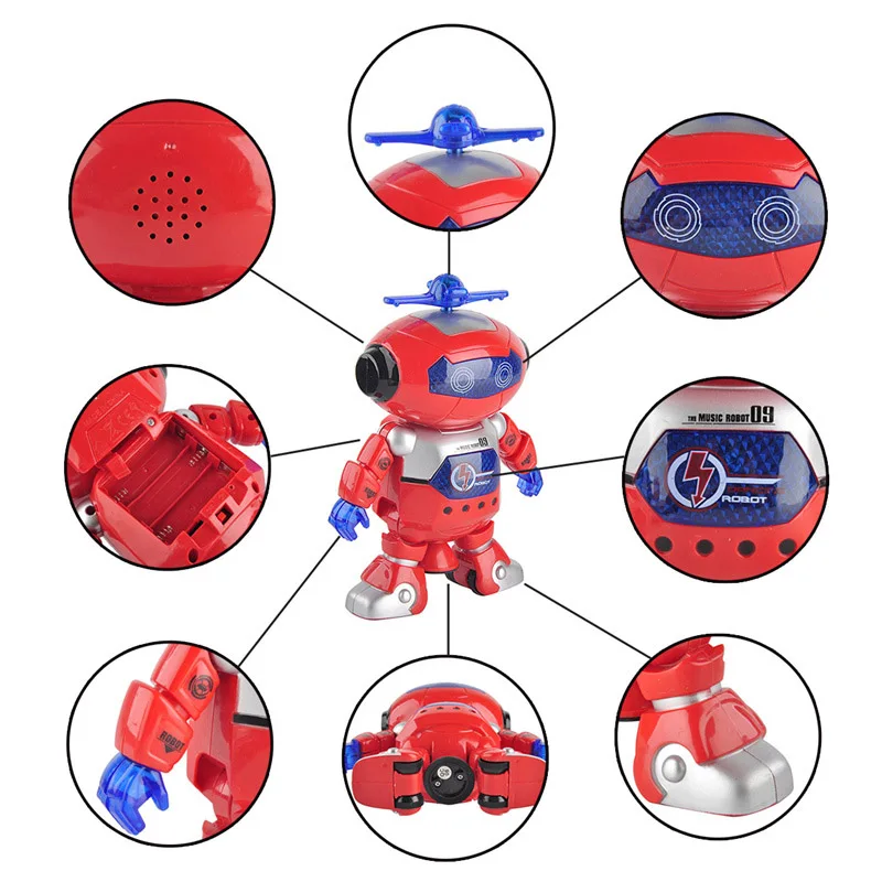 Electronic Pets Toys Space Dance Robot Astronaut Play Walking Dancing Music Light Gift Kids Children Smart Space Dance Robot kid