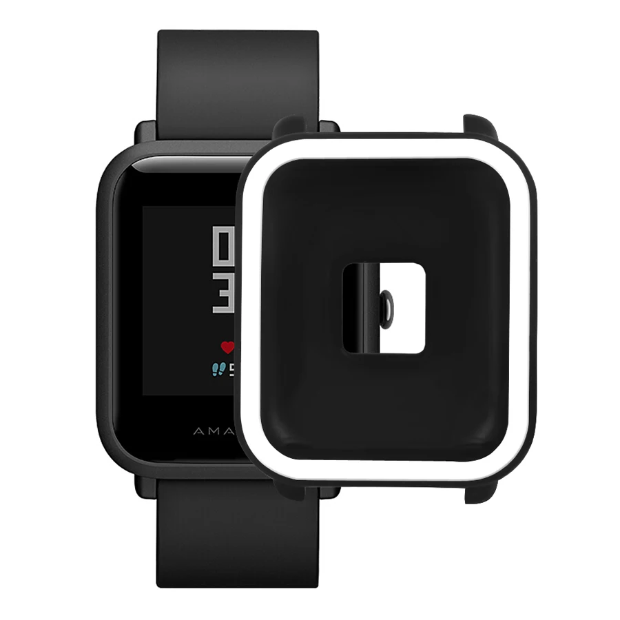 Защитный чехол для Xiaomi Amazfit Bip Youth Watch Мягкий силиконовый чехол для Amazfit Bit чехол рамка Бампер протектор Аксессуары