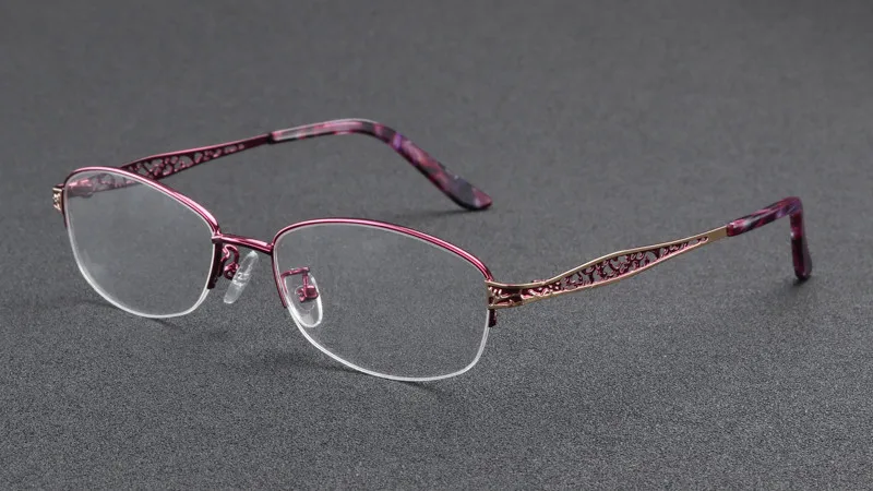 WEARKAPER полимер покрытие полый переход фотохромные очки для чтения женщин Пресбиопия диоптрий Gafas de lectura leesbril - Цвет оправы: Фиолетовый